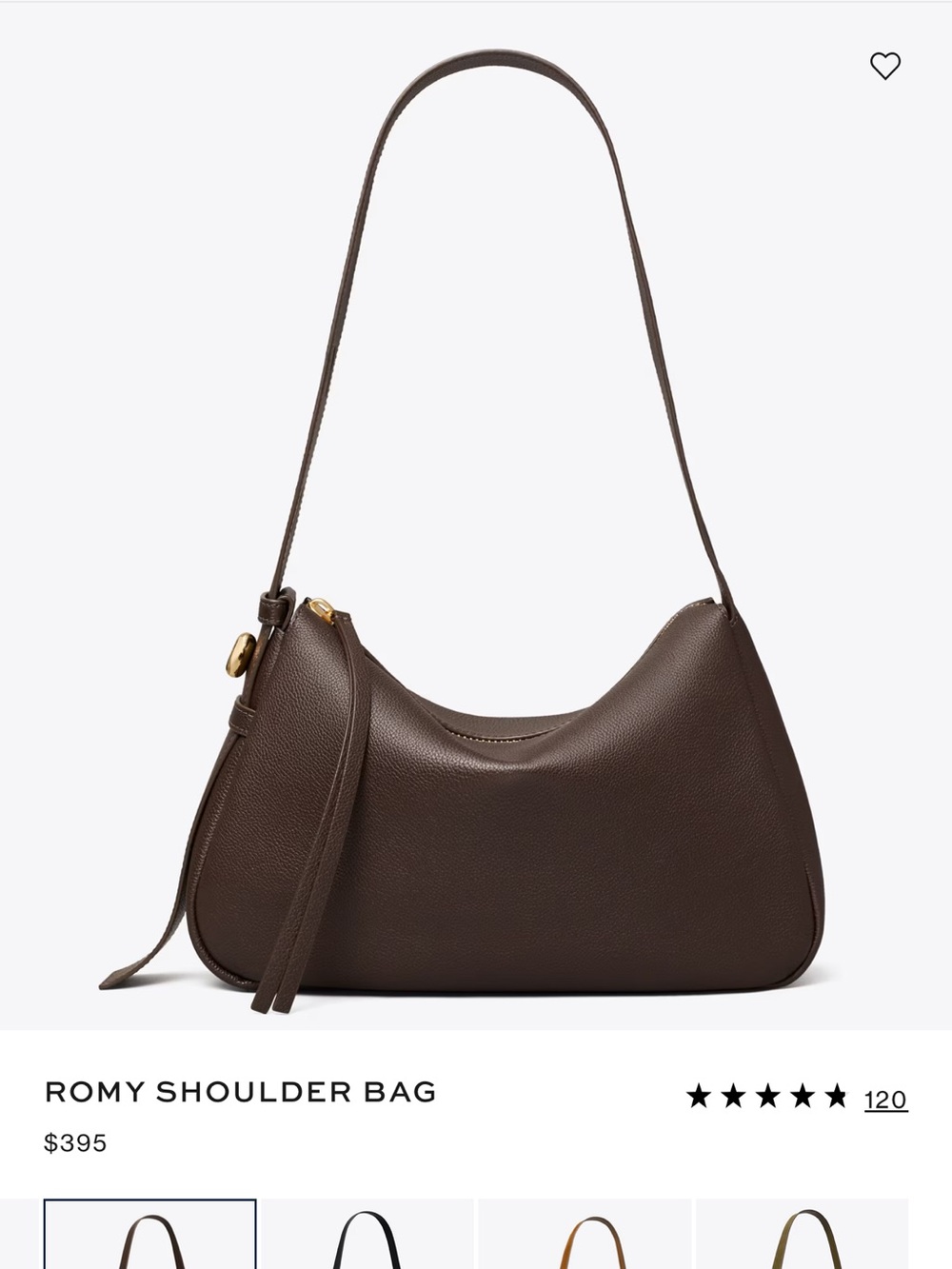 TORY BURCH ROMY SHOULDER BAG REGULAR SIZE - Picture 7 of 8
